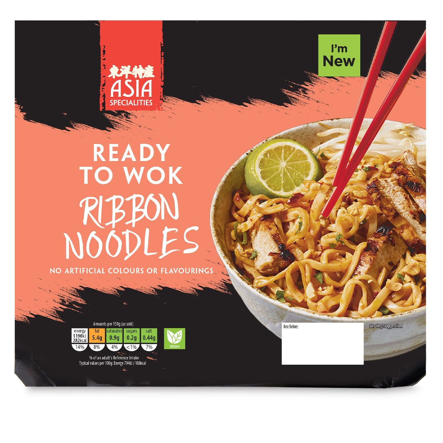 Asia Specialities Ready To Wok Medium Noodles 2x150g