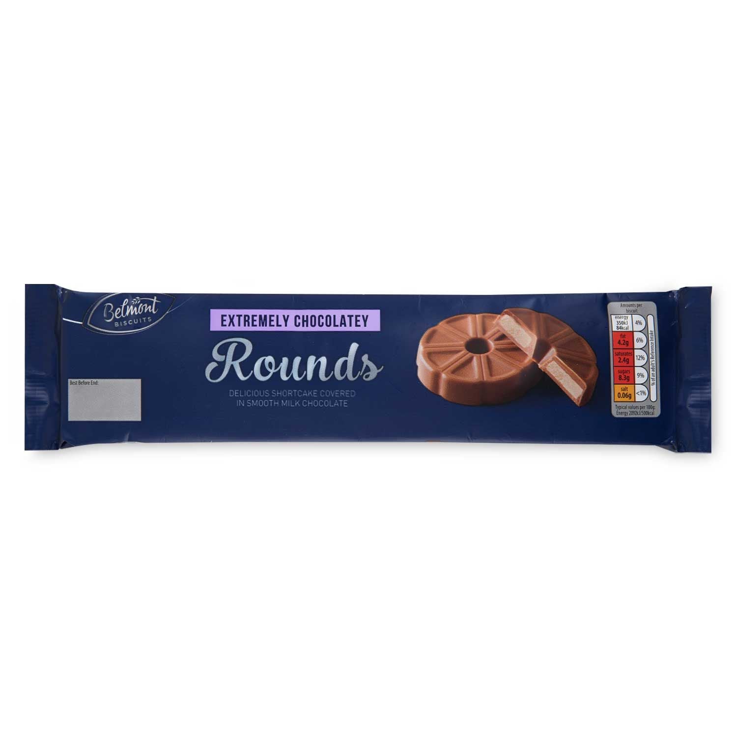 WSO - Belmont Milk Chocolate Rounds 130g 1X24