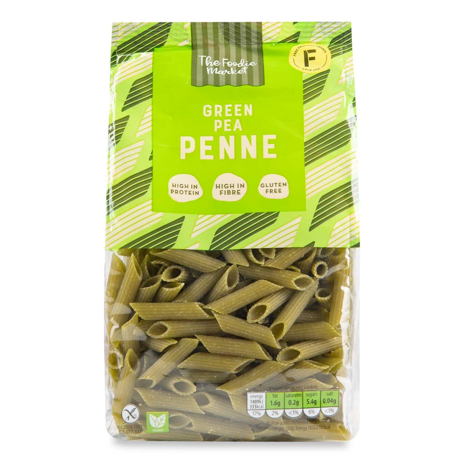 The Foodie Market Gluten Free Green Pea Penne 250g