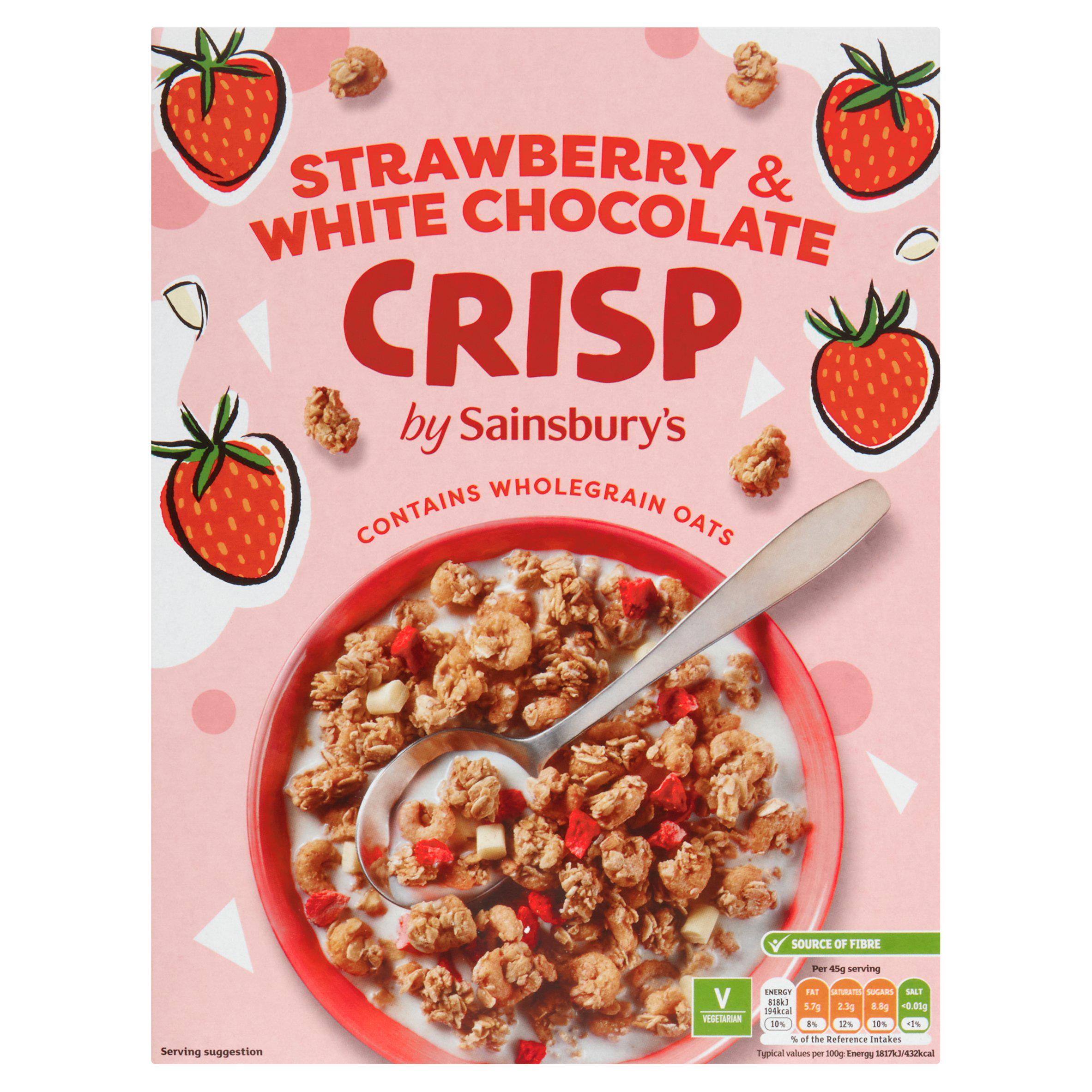 Sainsbury's Strawberry & White Chocolate Crisp 500g