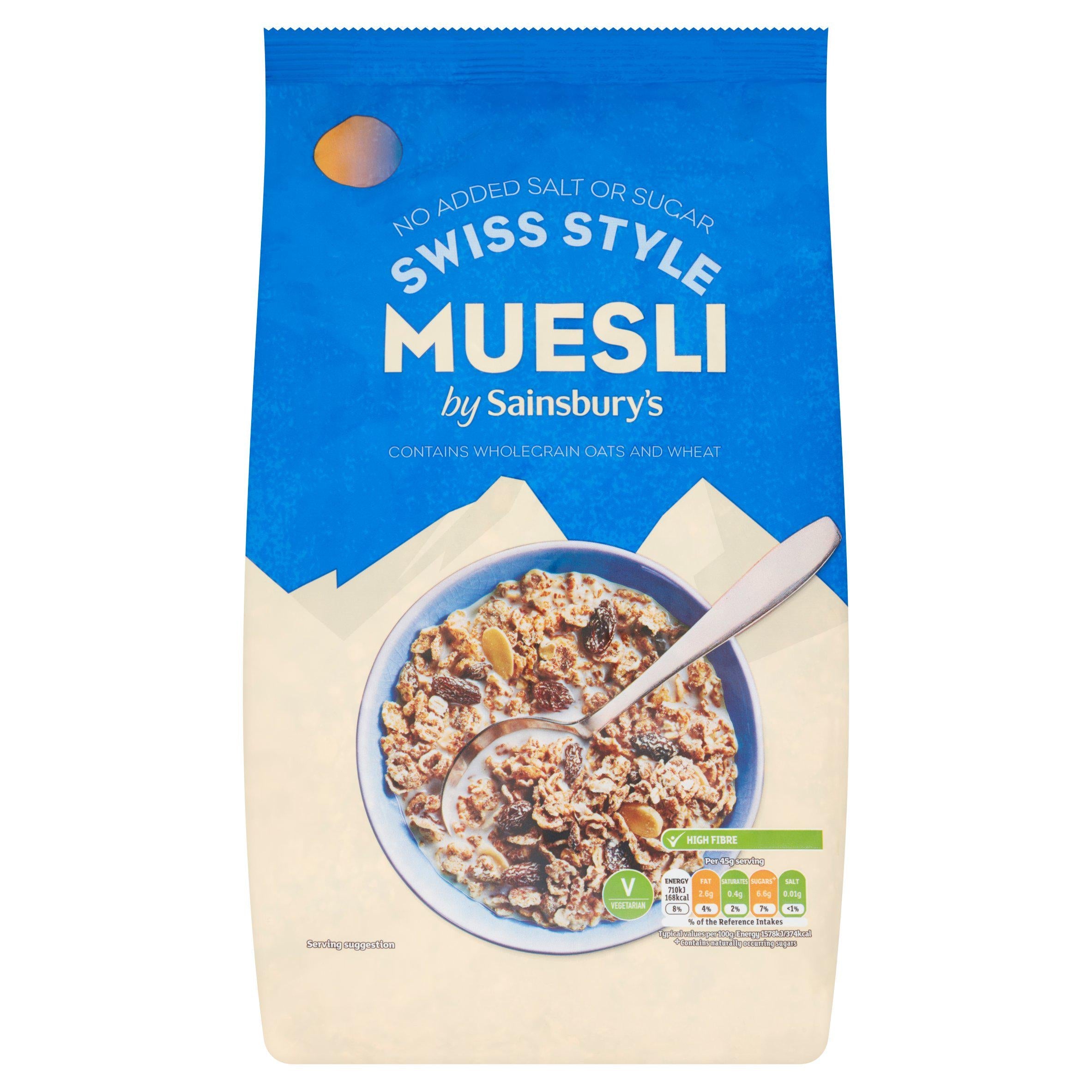 WSO - Sainsbury's Swiss Style Muesli, No Added Salt & Sugar 1kg 1x6