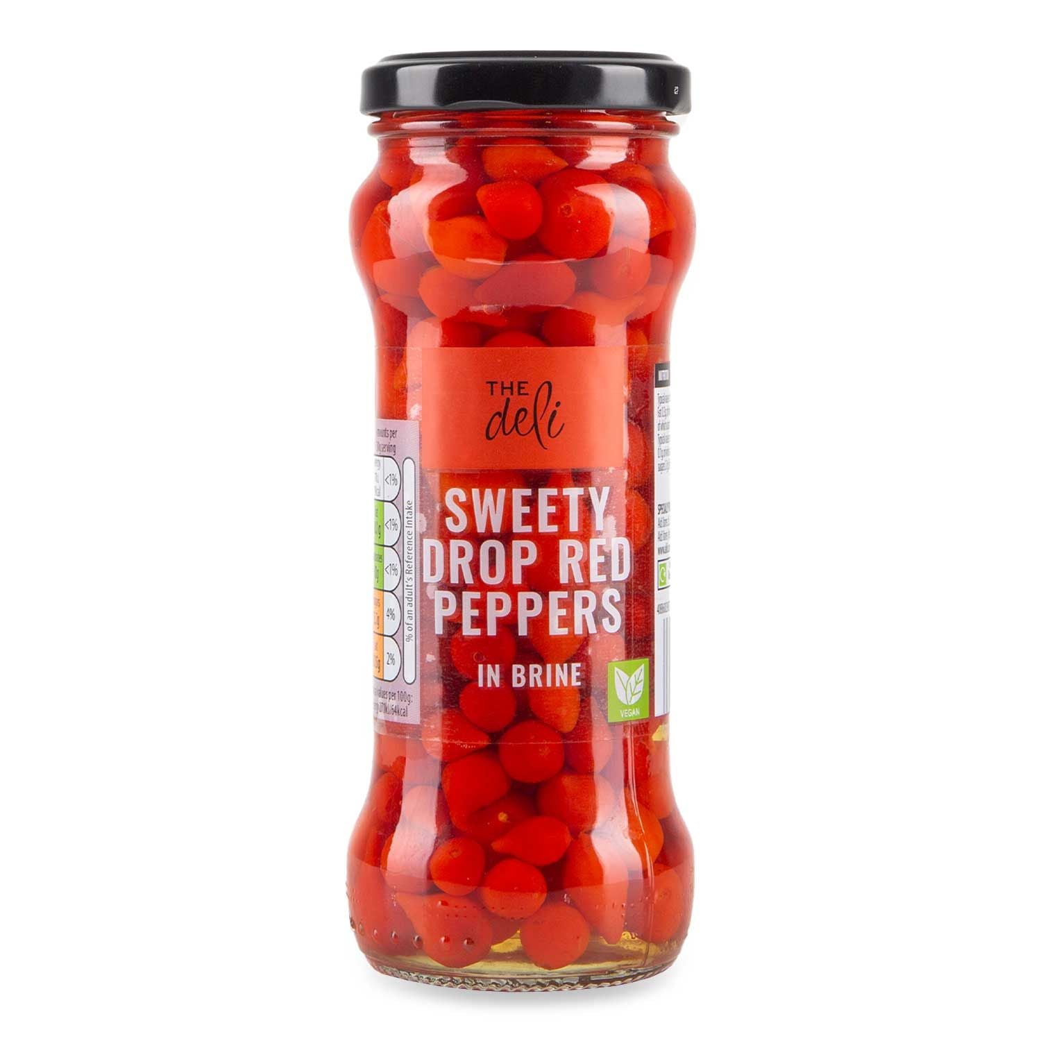 The Deli Sweety Drop Red Peppers In Brine 235g (150g Drained)