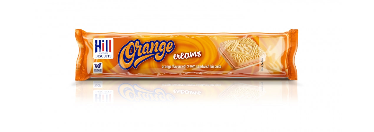 WSO - Hill Biscuits ORANGE CREAMS 150g 1x36