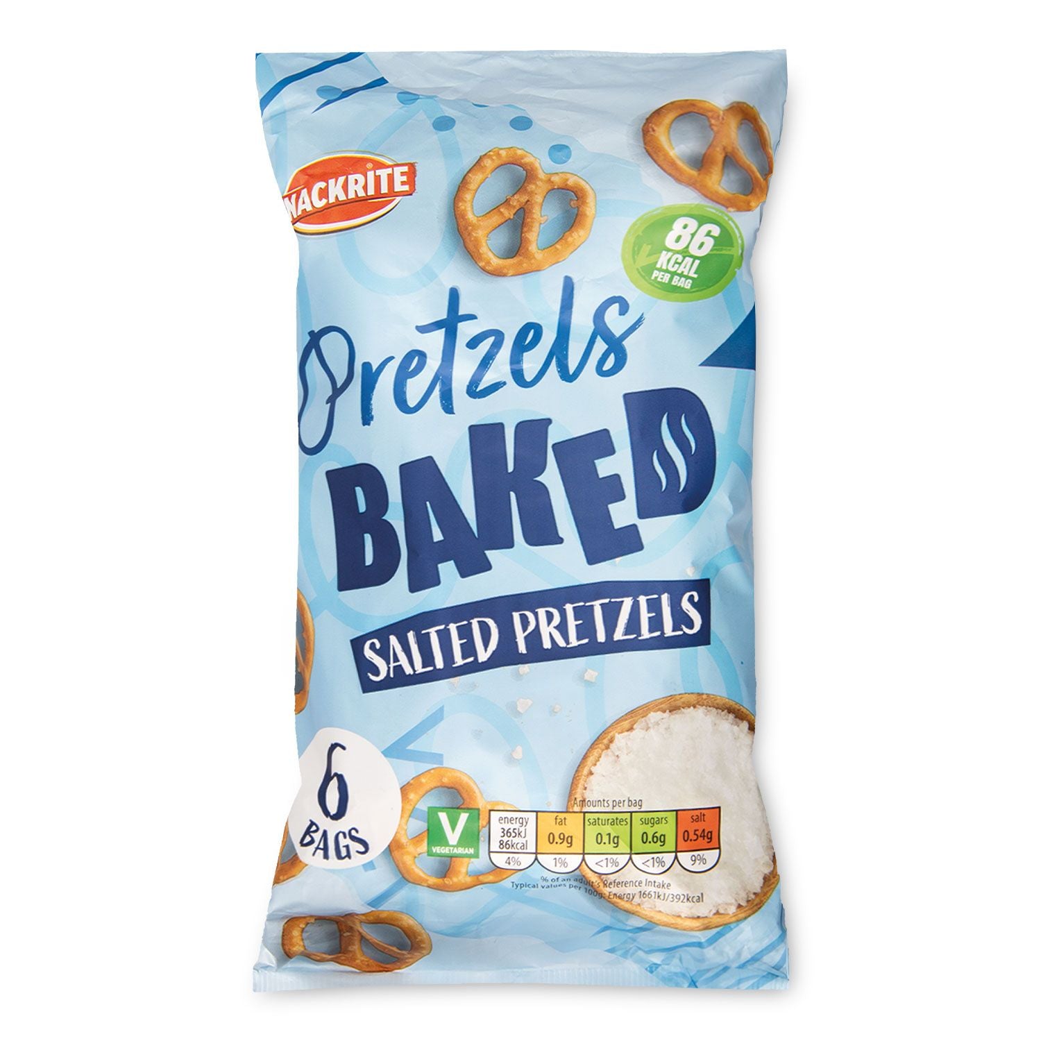 WSO - Snackrite Salted Pretzels 6x22g 1X12