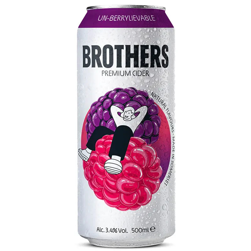 WSO - Brothers Cider Un-Berrylievable 6 Pack x4x330ml 3.4% ABV Can