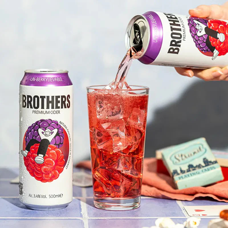 Brothers Cider Un-Berrylievable 330ml 3.4% ABV Can