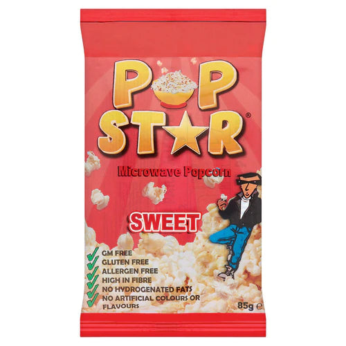 Pop Star Microwave Popcorn - Sweet
