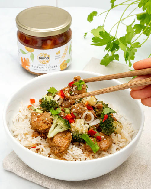 Biona Organic SEITAN PIECES IN GINGER AND SOYA SAUCE 350g
