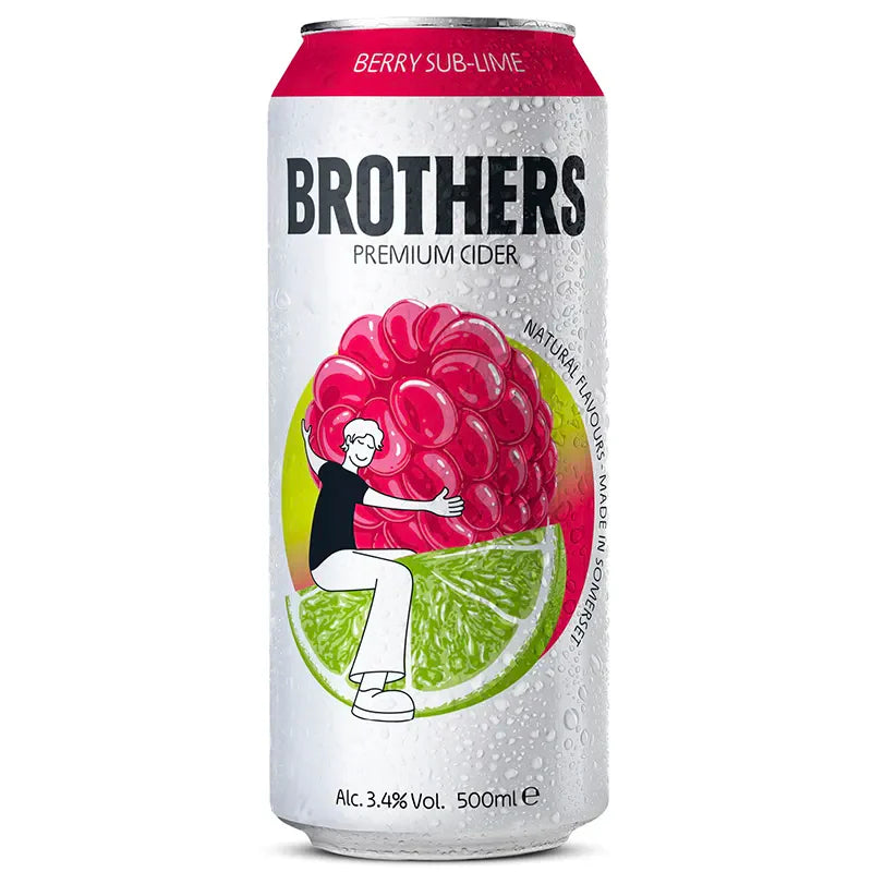 Brothers Cider Berry Sub-Lime 330ml 3.4% ABV Can