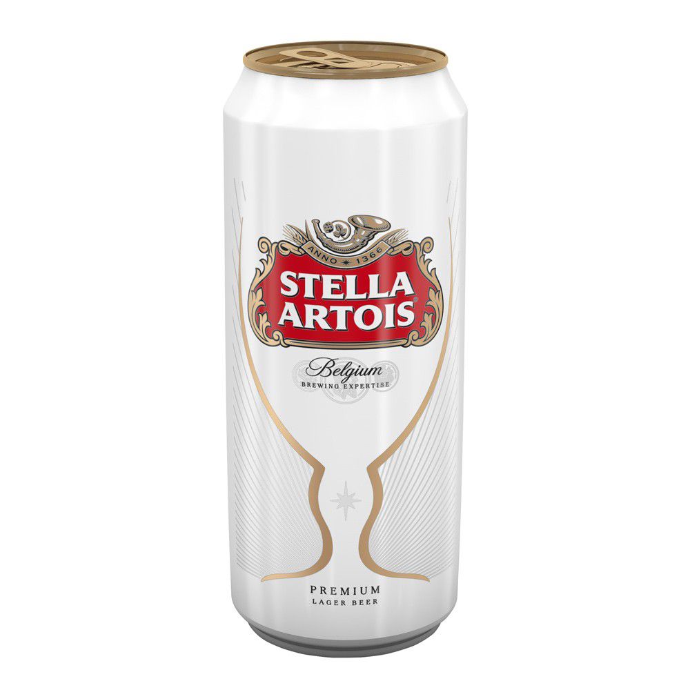 Stella Artois Premium Lager Beer Cans 440ml
