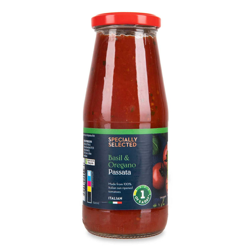 Specially Selected Tomato Passata Rustica With Basil And Oregano 430g