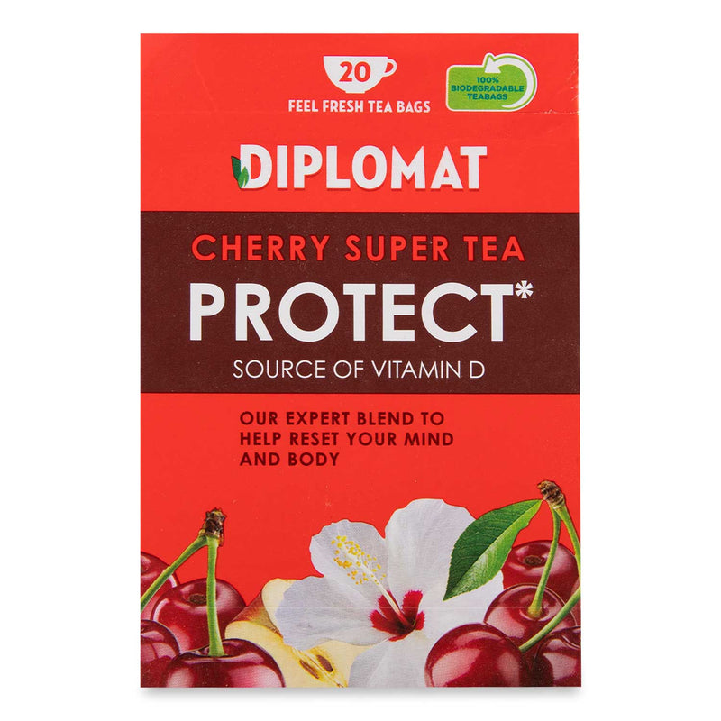 Diplomat Cherry Super Tea Protect* Source Of Vitamin D 40g