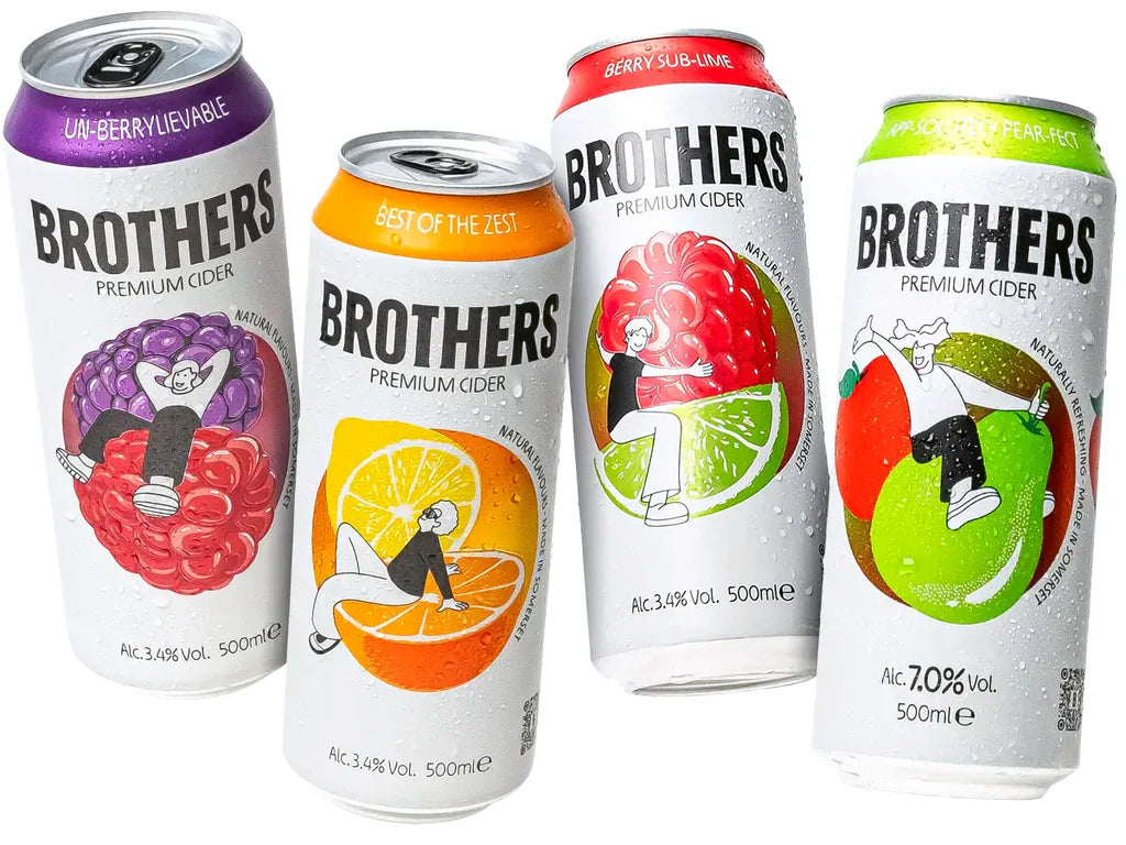 WSO - Brothers Cider Variety Pack 10x330ml 3.4% ABV Can