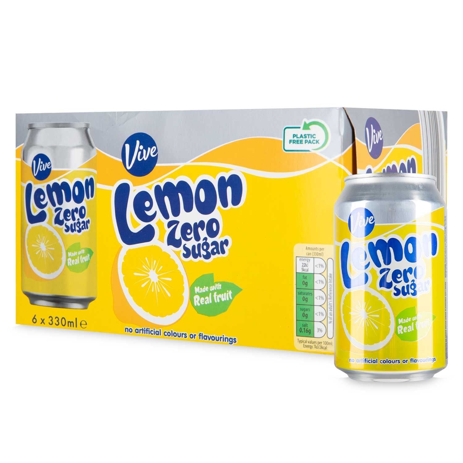 Vive Multipack Lemon Cans 330ml