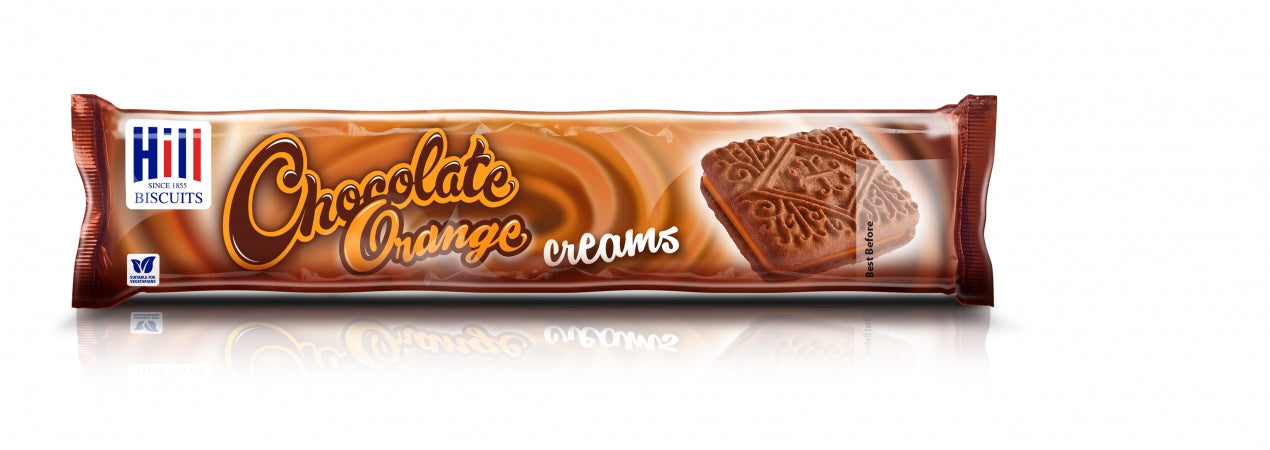 WSO - Hill Biscuits CHOCOLATE ORANGE CREAMS 150g 1x36