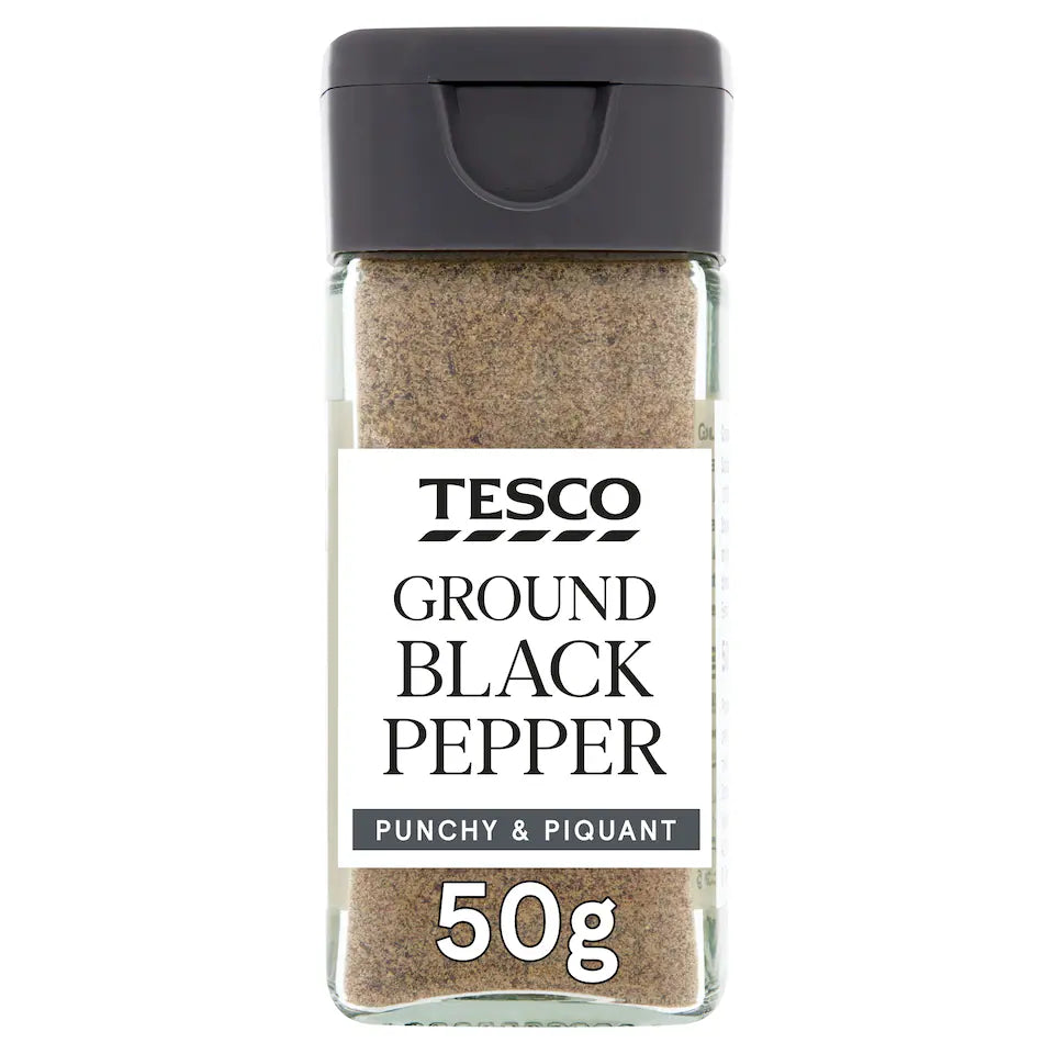 Tesco Ground Black Pepper 50G