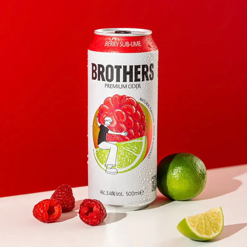 Brothers Cider Berry Sub-Lime 330ml 3.4% ABV Can