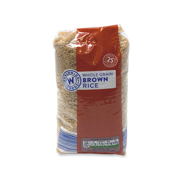 Worldwide Easy Cook Brown Rice 1kg