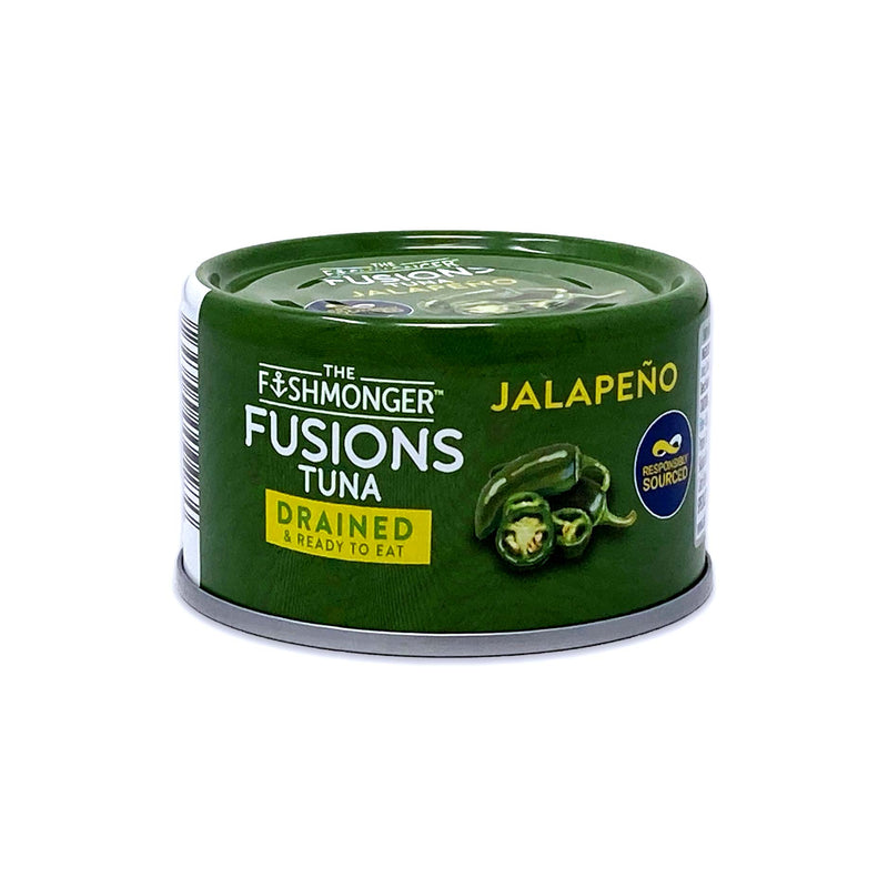 The Fishmonger Fusions Tuna With Extra Virgin Olive Oil And Green Jalapeno Chilli 80g