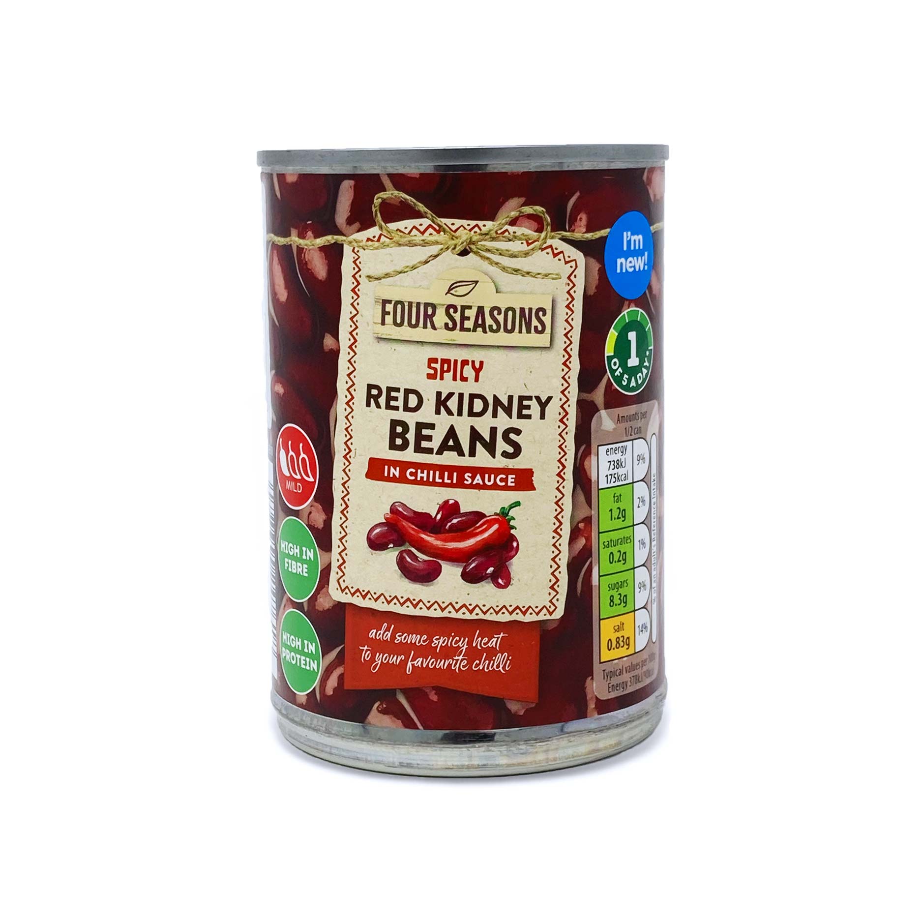 Four Seasons Spicy Red Kidney Beans In Chilli Sauce 395g