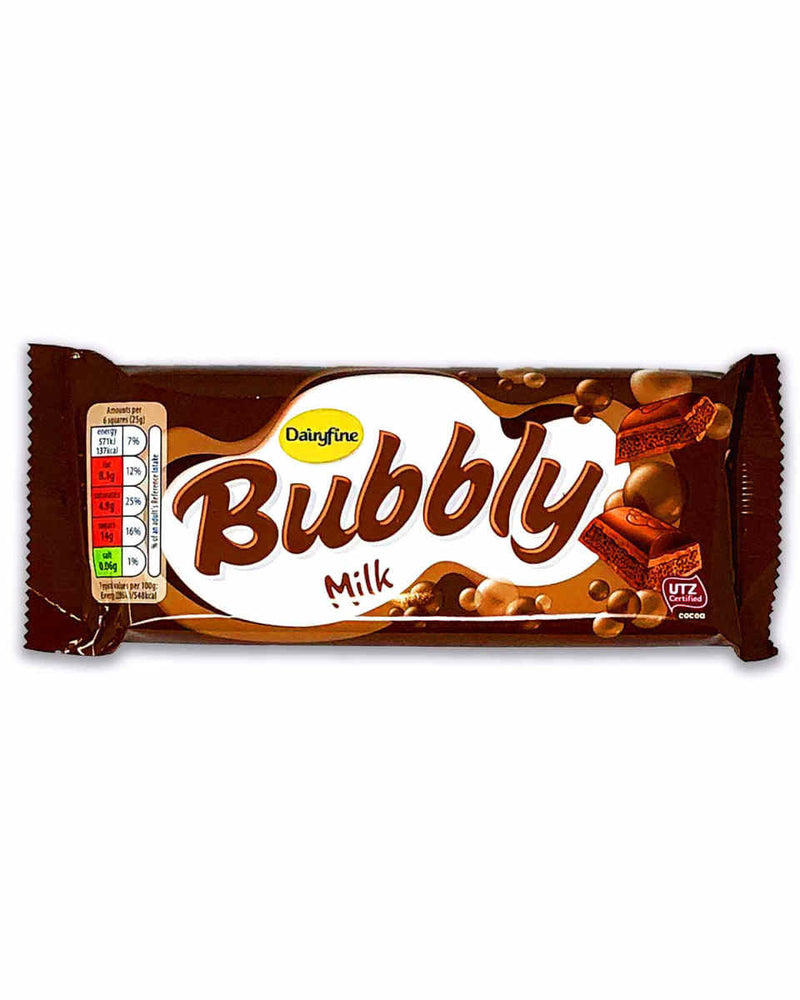 Dairyfine Bubbly Bar Milk  100g