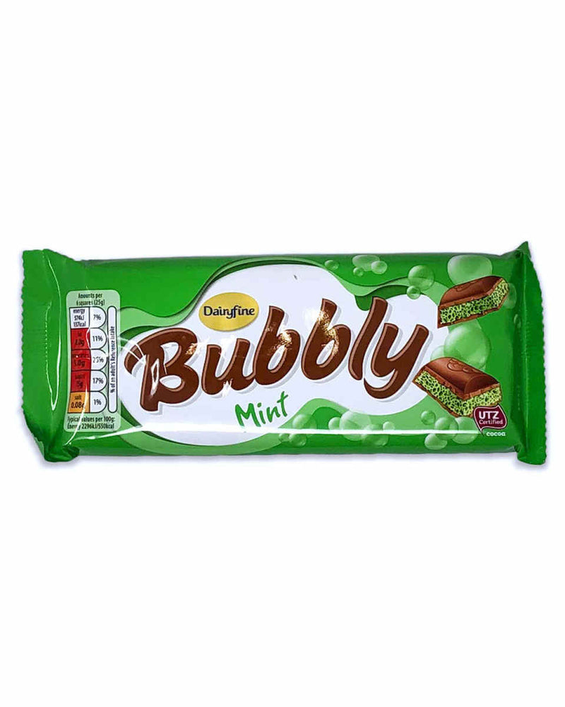 Dairyfine Bubbly Bar Mint 100G