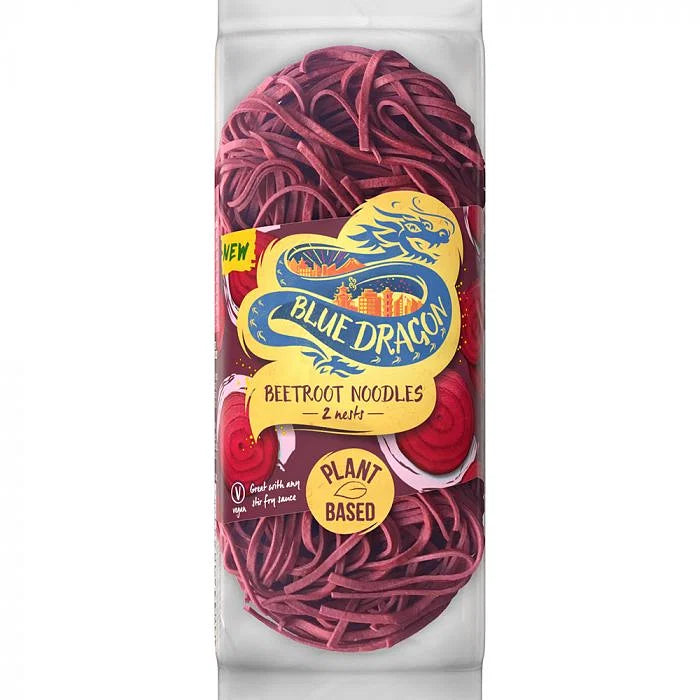 WSO -  Blue Dragon Plant Based Beetroot Noodles 125g 1x6