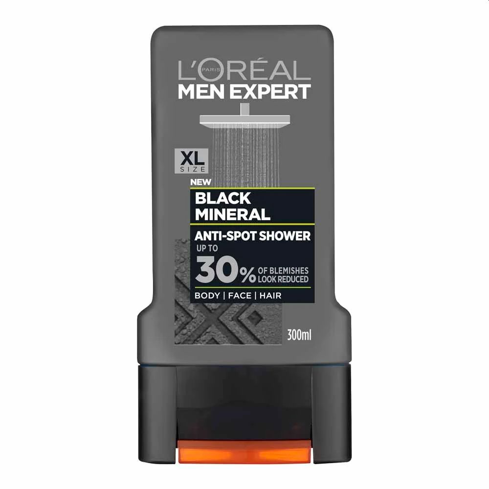 L’Oréal Paris Men Expert Shower Gel Black Mineral 300ml