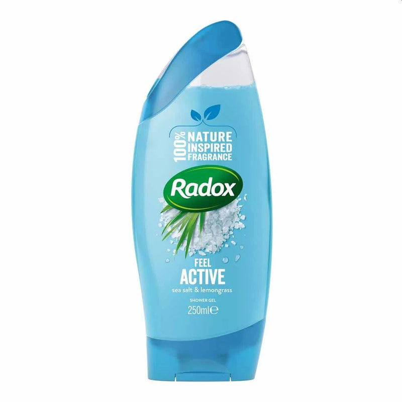 Radox Feel Active Shower Gel with Sea Salt & Lemongrass - 250ml