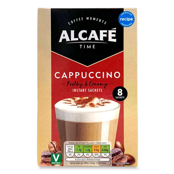 Alcafé Cappuccino Instant Sachets 136g