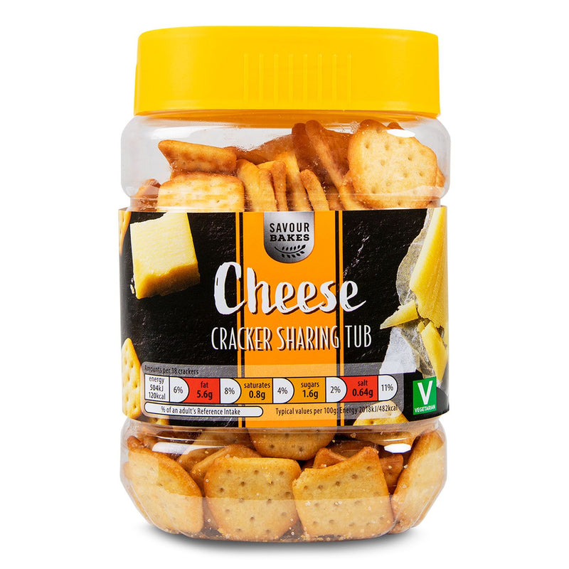 Savour Bakes Cheese Crackers Sharing Tub 250g