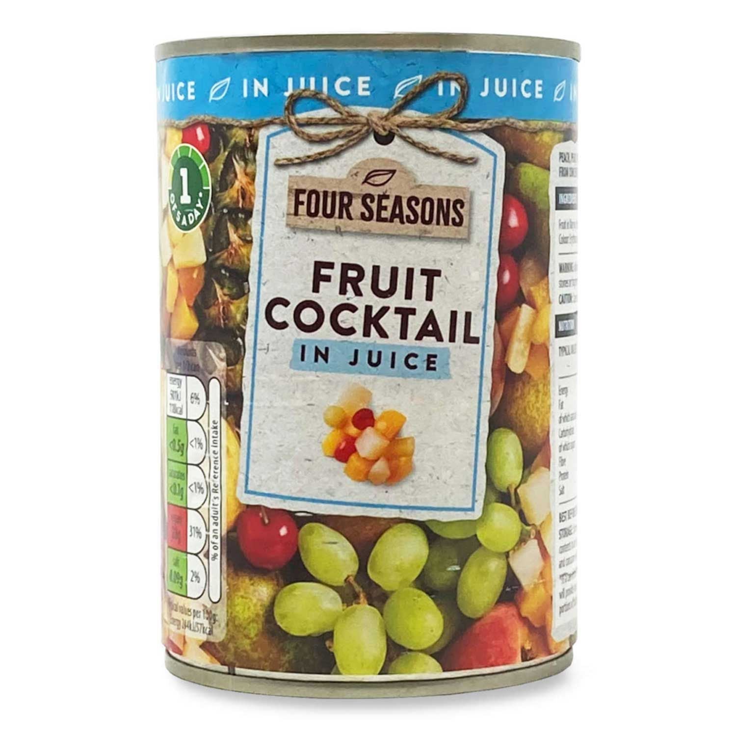 Four Seasons Fruit Cocktail In Juice 411g (250g Drained)