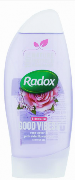 Radox Good Vibes Only Hydrating Shower Gel with Rose Water & Pink Elderflower Scent - 250ml