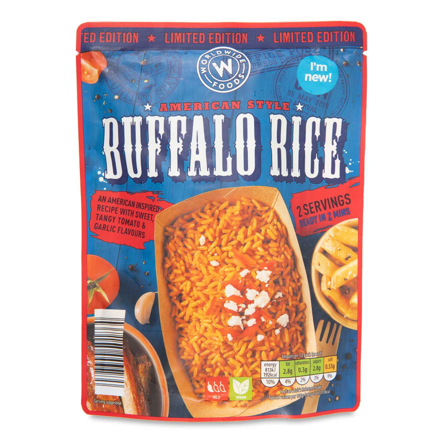 Worldwide American Style Buffalo Rice 250g