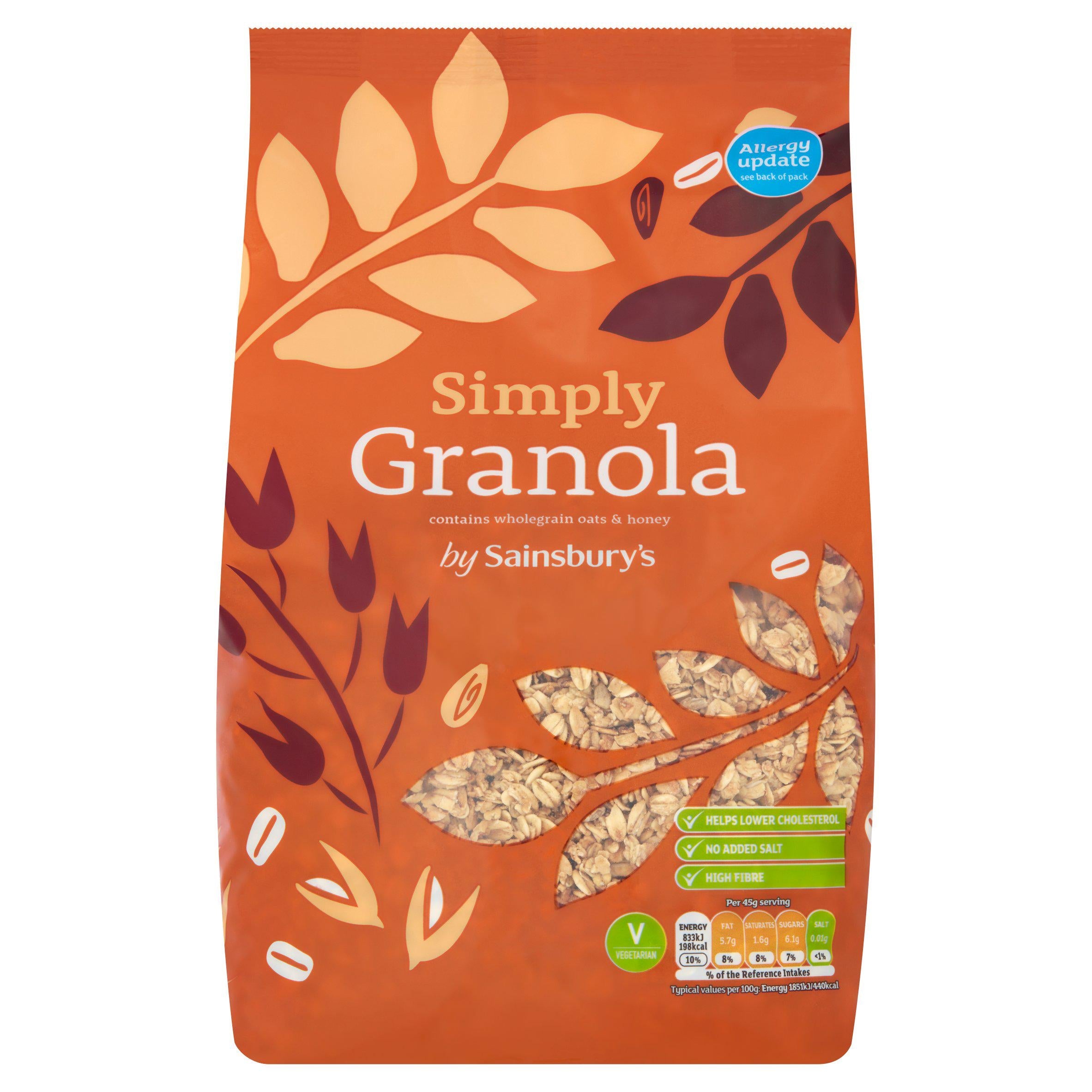 WSO - Sainsbury's Simply Granola 1kg 1x8