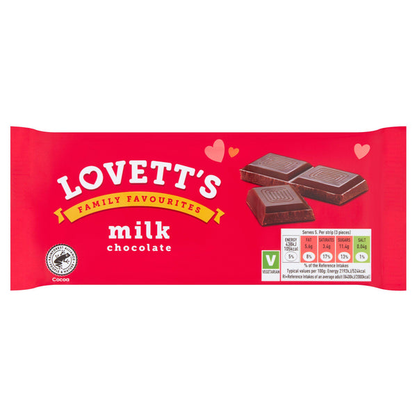 Lovett's Milk Chocolate 100g