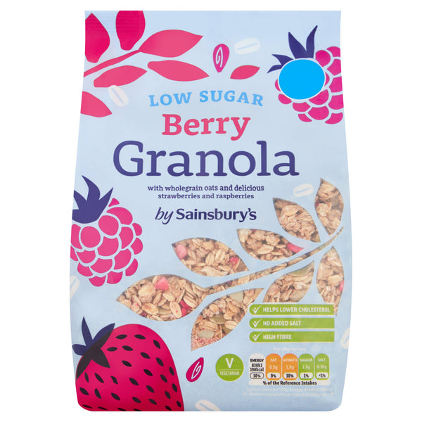 Sainsbury's Berry Low Sugar Granola 500g