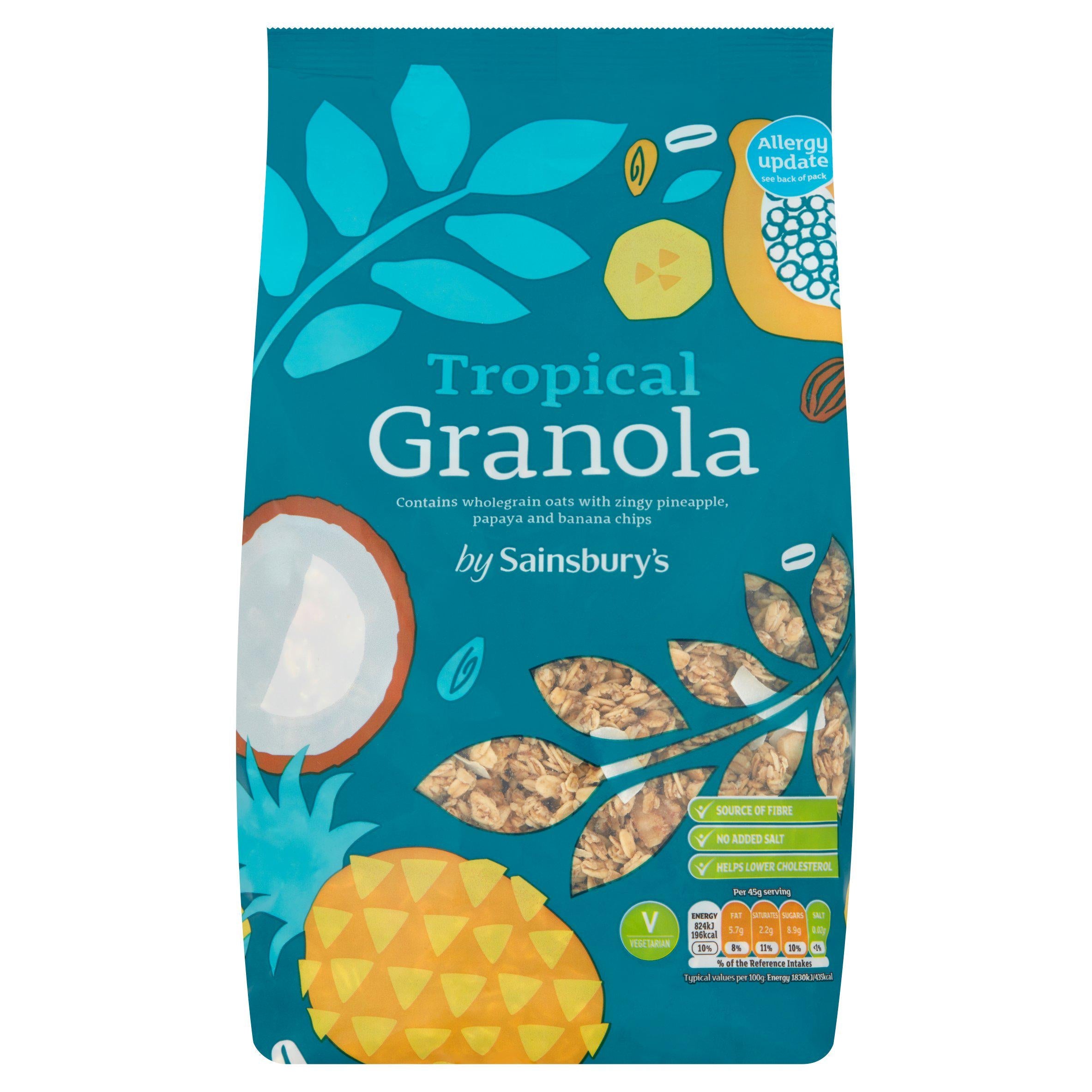 WSO -  Sainsbury's Granola, Tropical 1kg 1x8