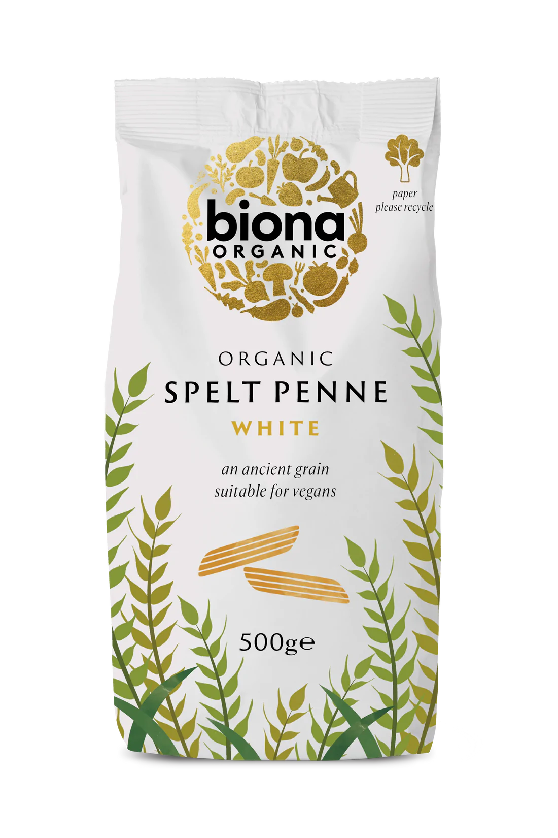 Biona Organic SPELT PENNE - WHITE 500g