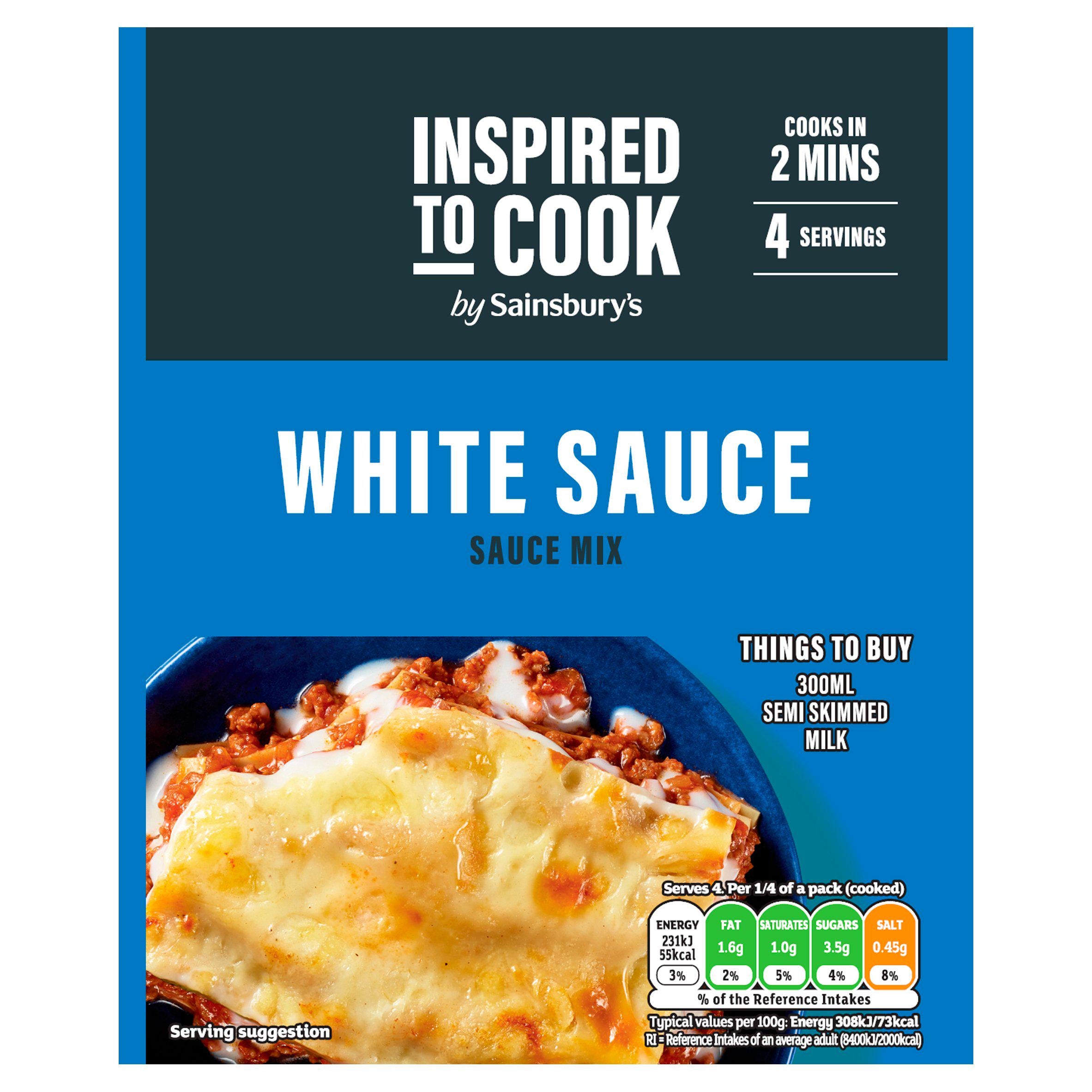 Sainsbury's White Sauce Mix, Inspired to Cook 25g
