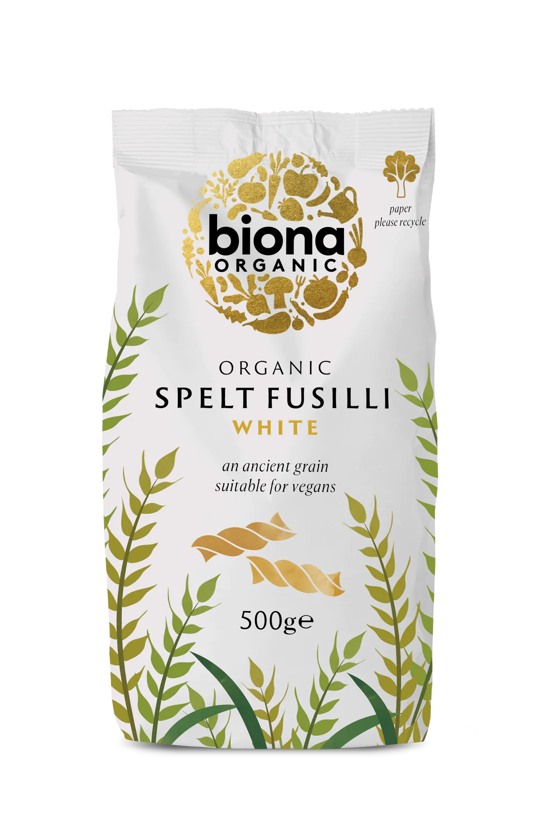 Biona Organic SPELT FUSILLI - WHITE 500g