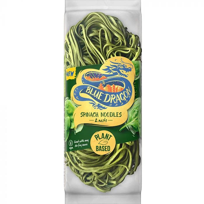 WSO - Blue Dragon Plant Based Spinach Noodles 125g 1x6