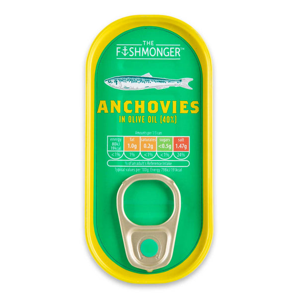The Fishmonger Anchovies In Olive Oil 50g (30g Drained)