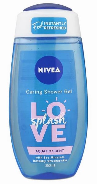 Nivea Caring Shower Gel with Aquatic Scent - Love Splash - 250ml