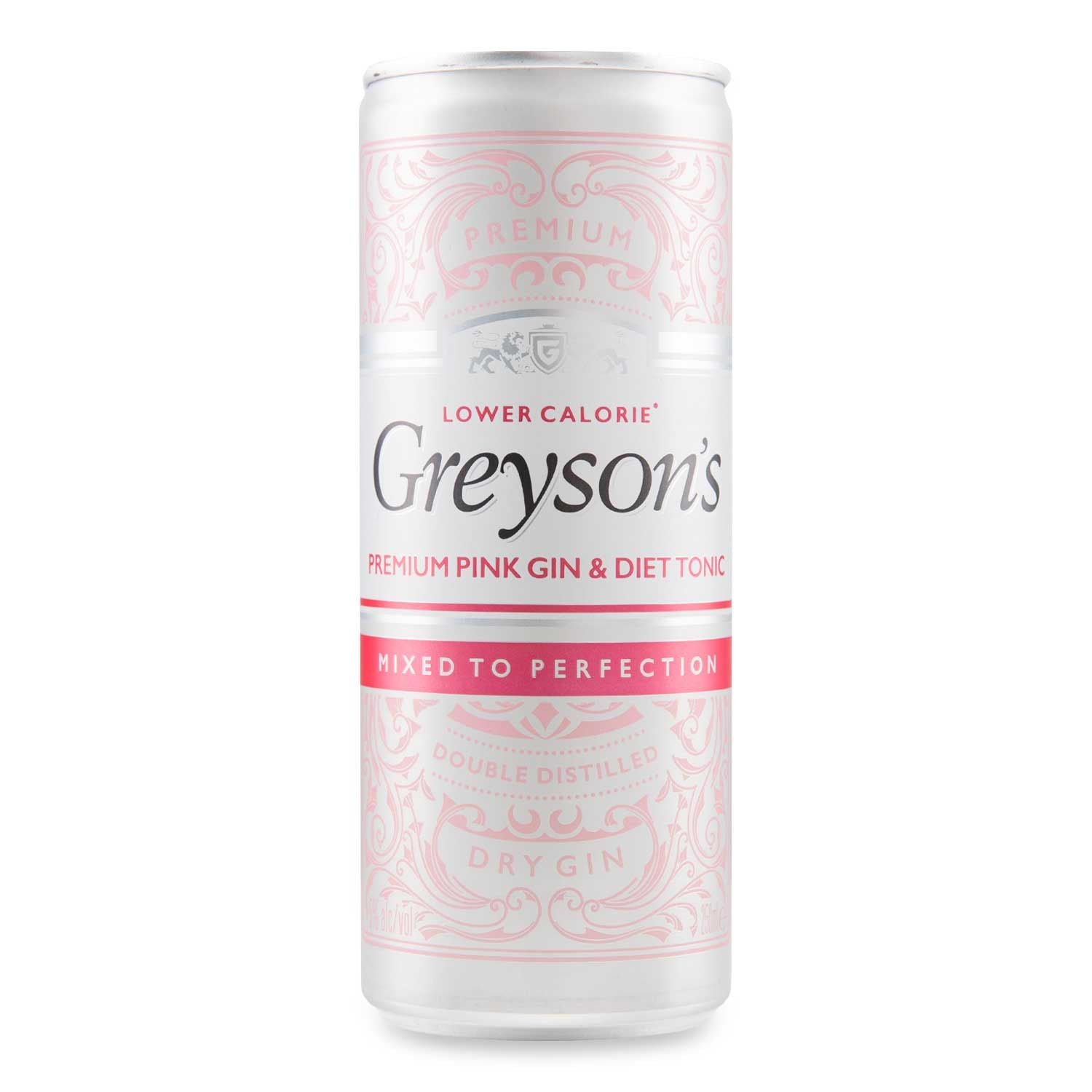 WSO - Greyson's Premium Pink Gin & Diet Tonic 250ml 1x12