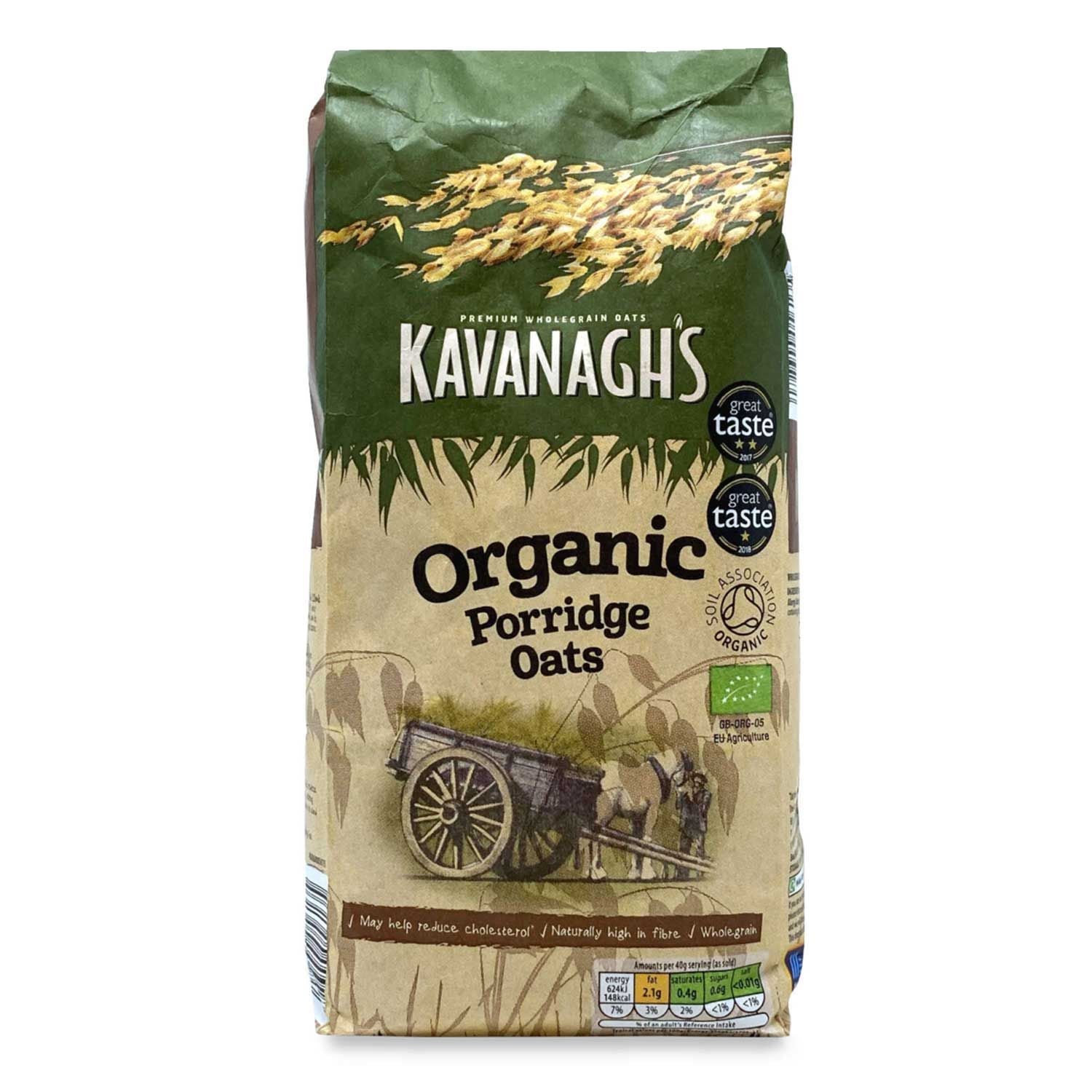 Kavanagh's Organic Porridge Oats 1kg