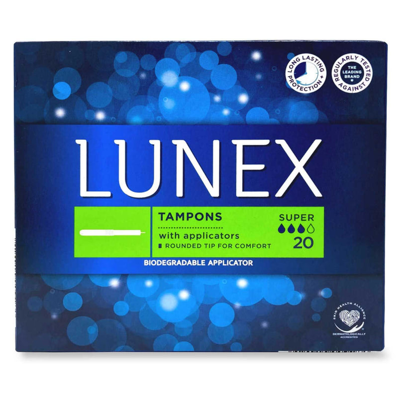 Lunex Tampons With Applicators - Super 20 Pack