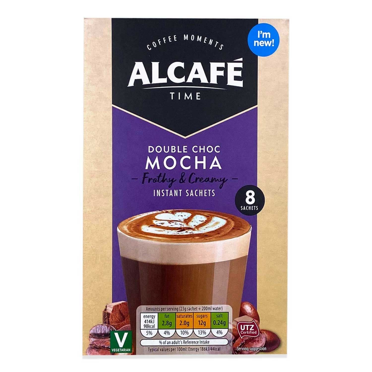 Alcafé Double Choc Mocha Instant Sachets 184g