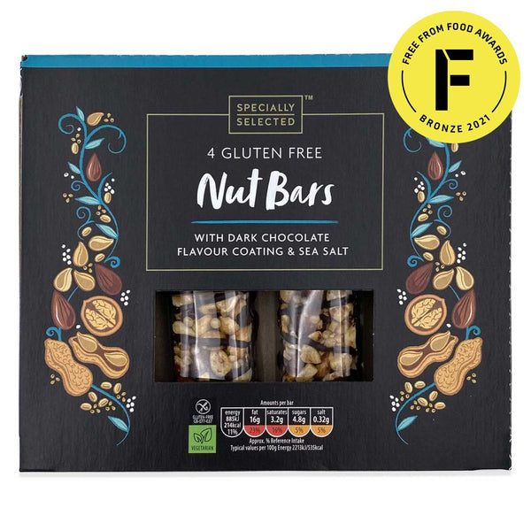 Specially Selected Gluten Free Nut Bars 4x40g