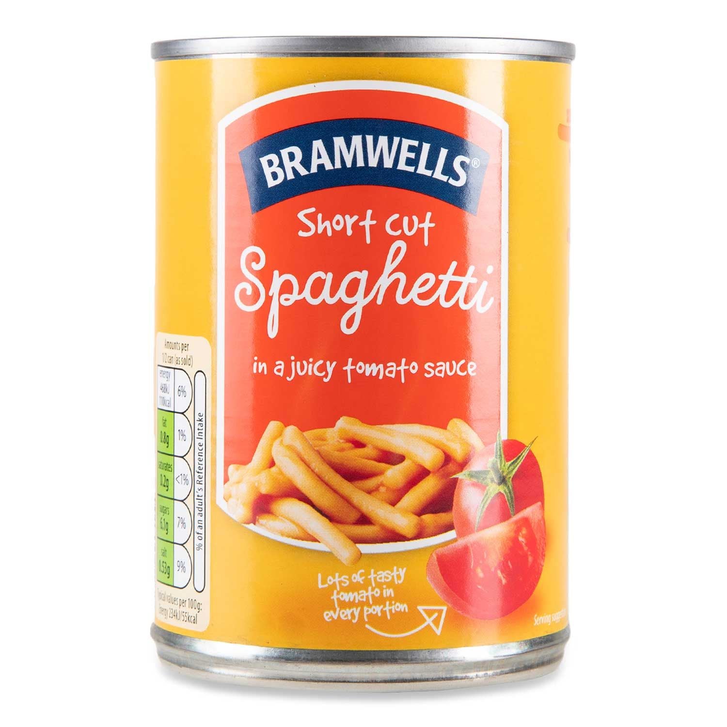 Bramwells Shortcut Spaghetti In Rich Tomato Sauce 400g